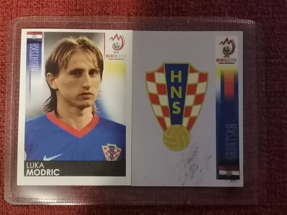 Autocollant Panini Euro 2008 #194 Luka Modrić Croatie – Rookie Jamais Utilisé