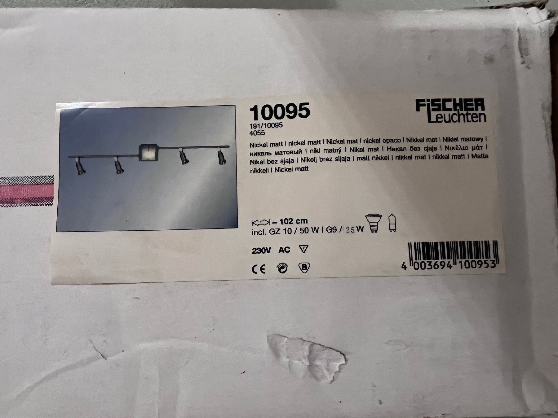 Fischer & Honsel Lampadari & plafoniere: Fischer Deckenleuchte, nickel matt, OVP – Nuovo e nell'imballaggio originale da Fraubrunnen venduto da laendle1983