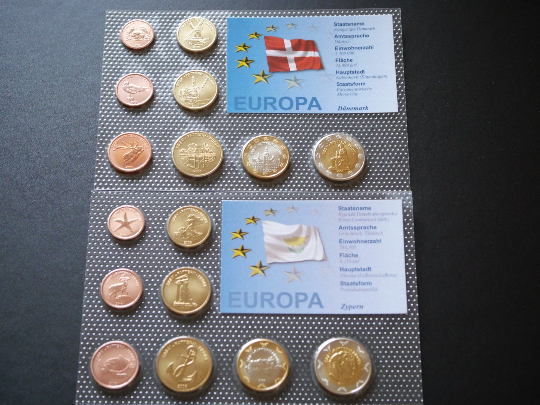 Alle Münzen: 10 x Euro Proben mit Ordner ***TOP*** 3 – Neu und originalverpackt aus Kreuzlingen von Samson01