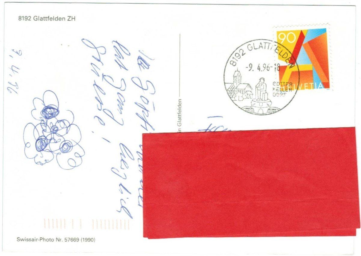 Cartoline postali: AK Glattfelden ZH Flugbild 1996 – Usato da Zürich venduto da tol_b7c7 1