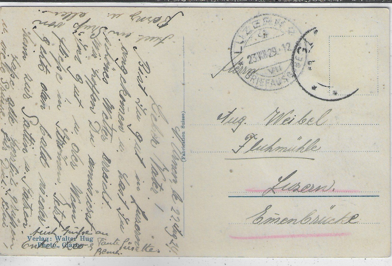 Cartoline postali: Glarus - Bahnhof – Difettoso da Ettingen venduto da Kartenplanet 1