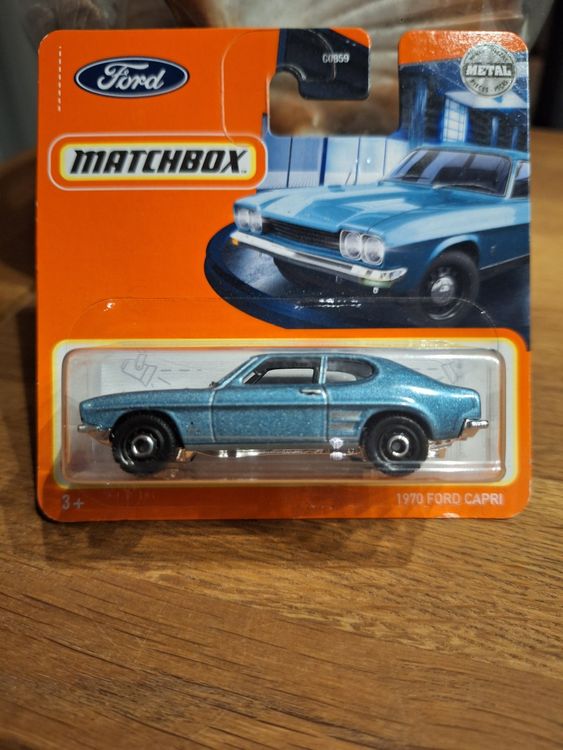 Matchbox 2022 1970 Ford Capri Die-Cast Car - Blue, 41/100 Series, Mint Condition Collectible - View #4