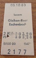 Billette Schweiz Luzern Eschenbach 2. Kl. 2177