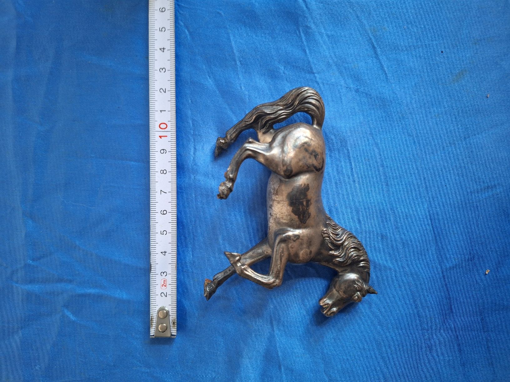Statuette: Silber Pferd Vintage Deko Figur Hengst – Usato da Russikon venduto da eunicetungol 4