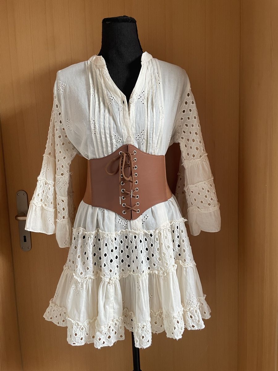 Kleider: Boho Stufenminikleid / Tunika – Neu (gemäss Beschreibung) aus Sigriswil von ck56