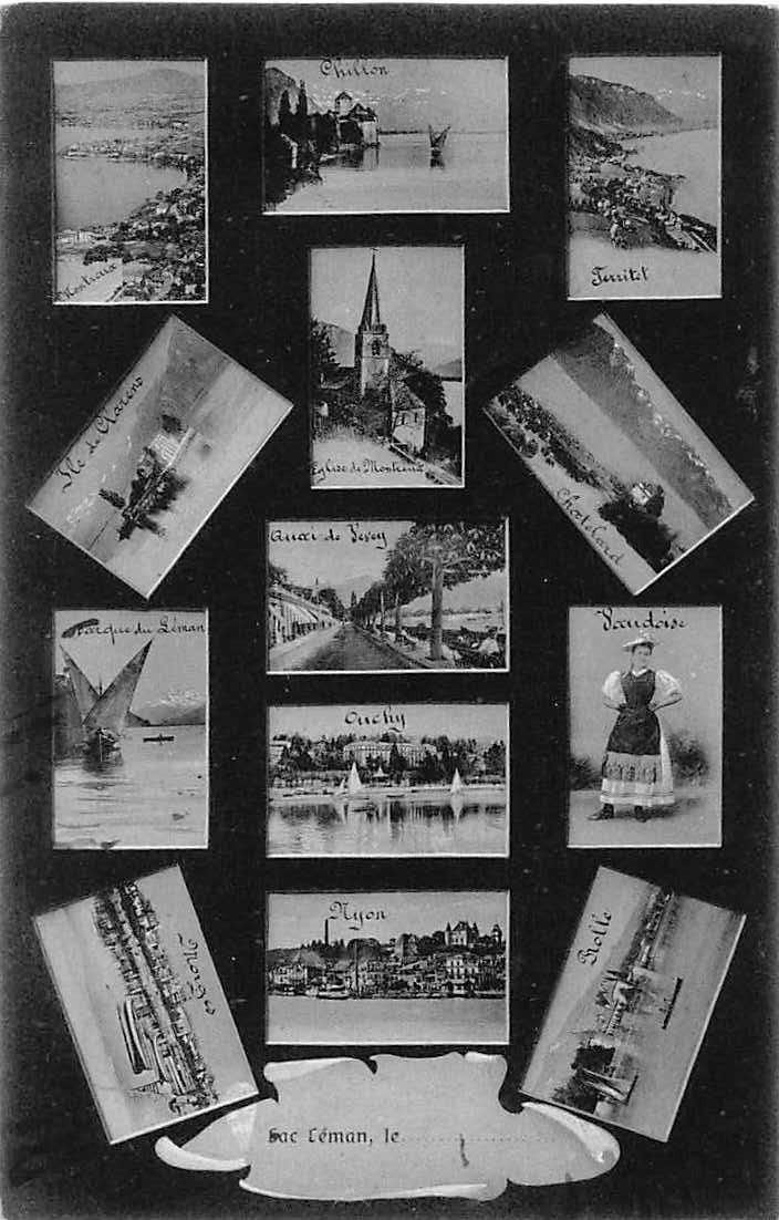 Cartoline postali: SOUVENIR du LAC LEMAN 1903 – Usato da Lufingen venduto da Rac0