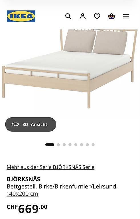 Betten: Bett mit Lattenrost und Matratze – Gebraucht aus Elgg von JumpyLilly 2