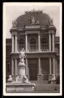 AK Lausanne, Le Palais Fédéral et la Statue de Guillaume Tel