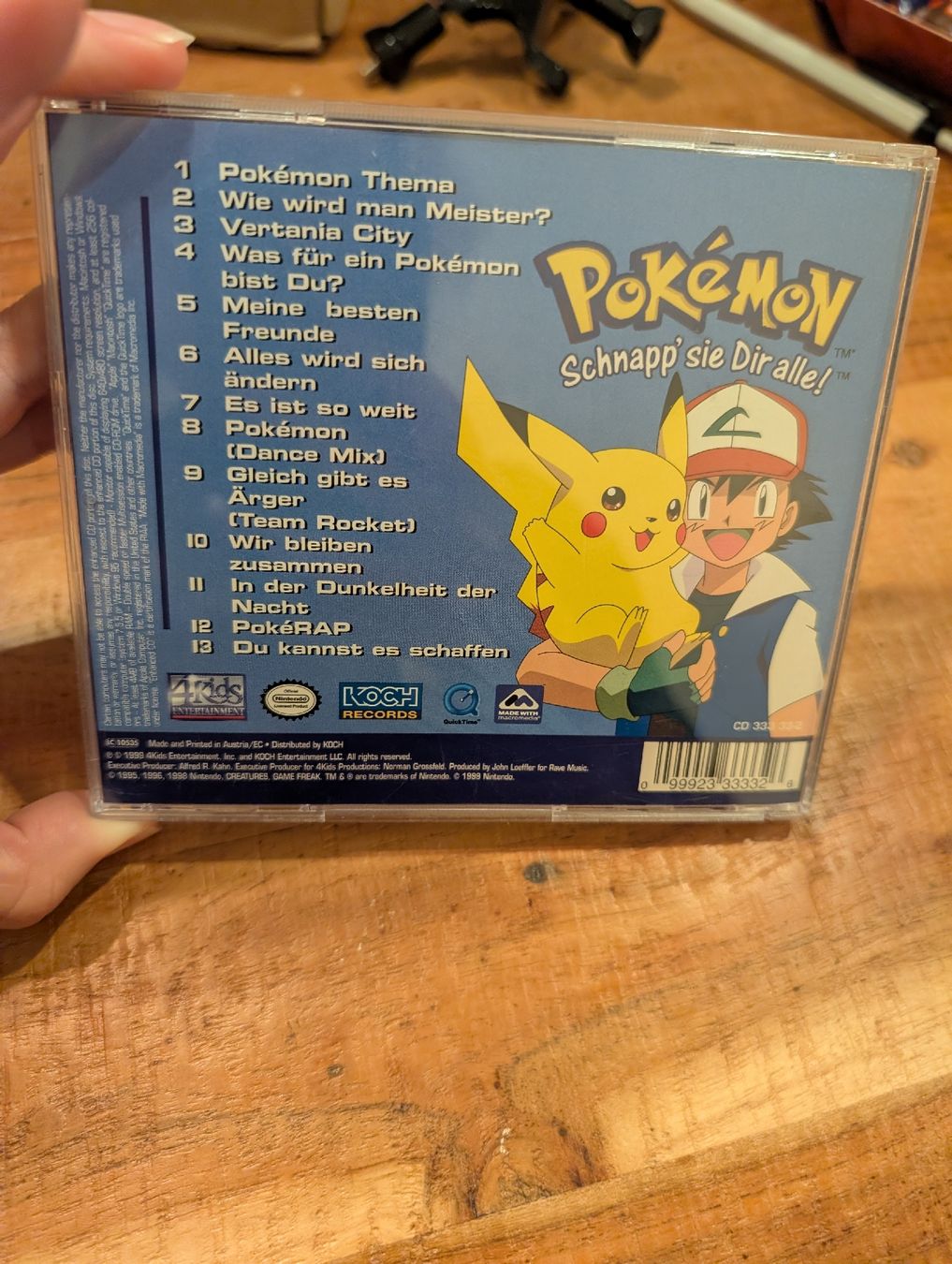 Pokémon Musik CD Original Soundtrack Schnapp sie dir alle (Gebraucht ...