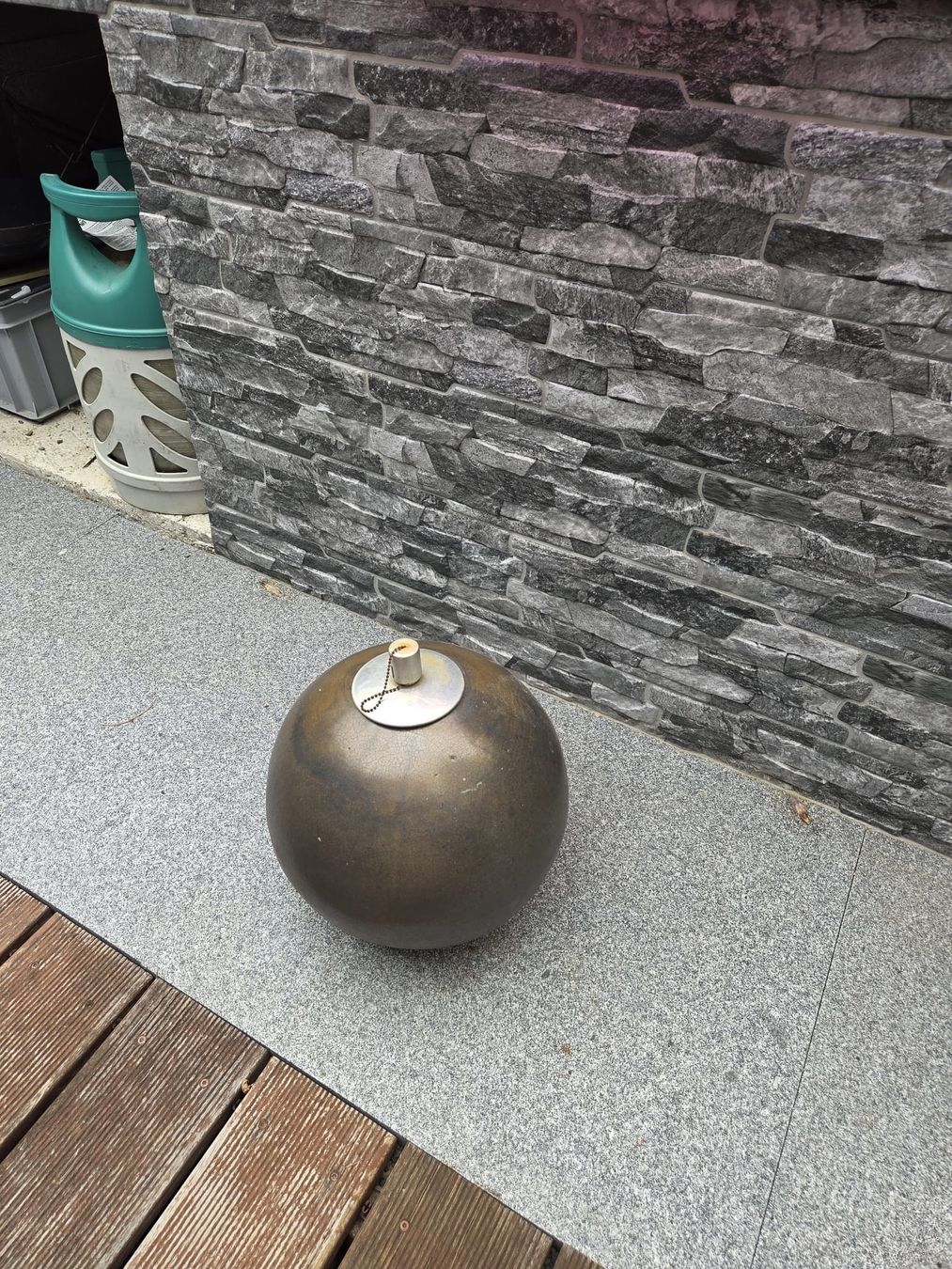 Lampade: Kugelförmig Petroleum-Lampe – Usato da Rodersdorf venduto da rolli07