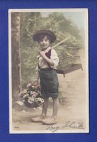 ENFANT - Jeune garçon - Canari et fleurs