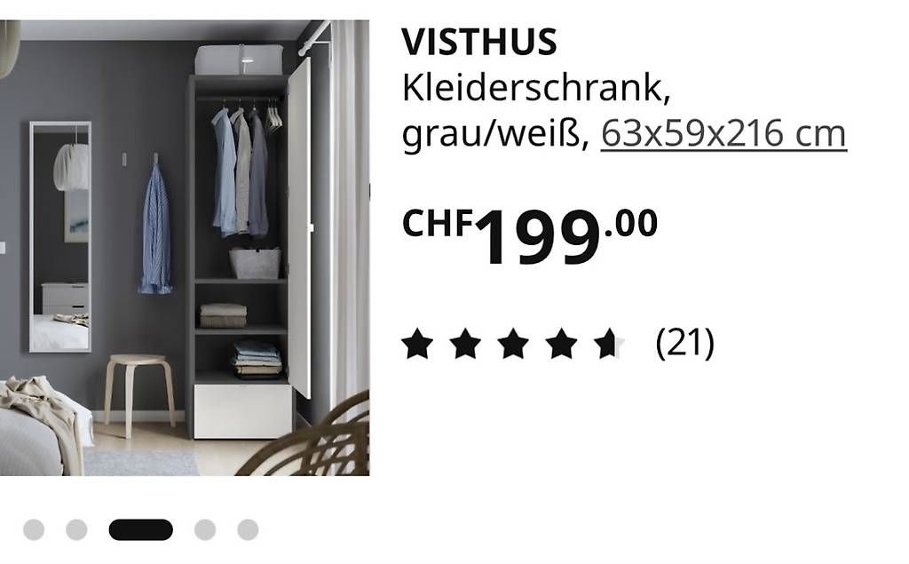 Armadi: Ikea Visthus Schrank – Nuovo e nell'imballaggio originale da Zürich venduto da sop_vqt5 3