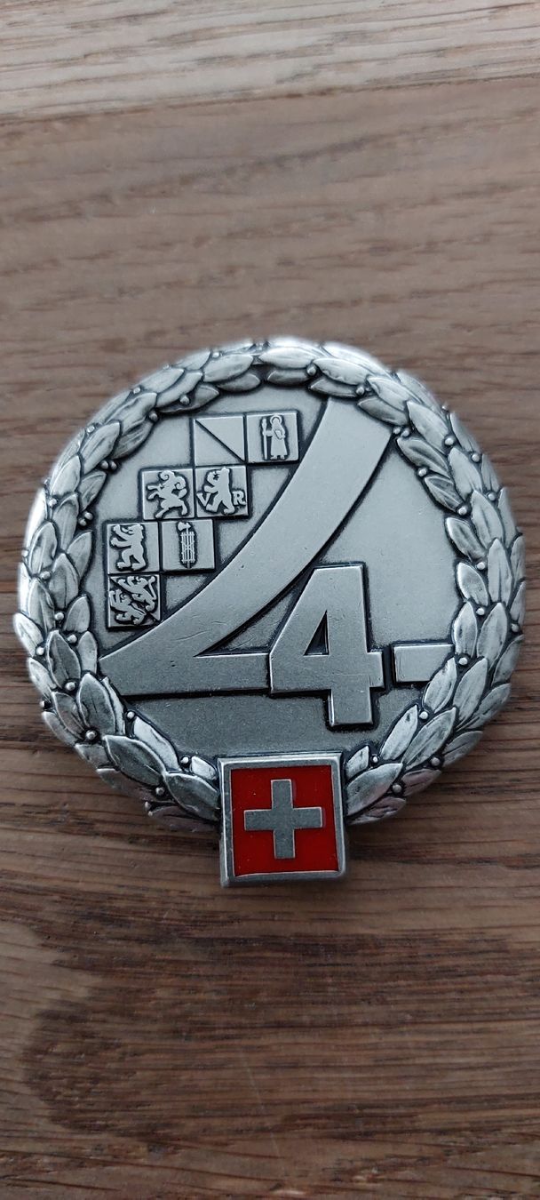 Schweizer Armee Placchette & Badge: Emblem Territorialregion 4 – Usato da Sargans venduto da blauberg