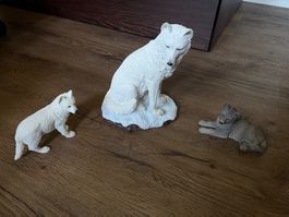 Wunderschönes Polarwolf Deko-Set (3-teilig)