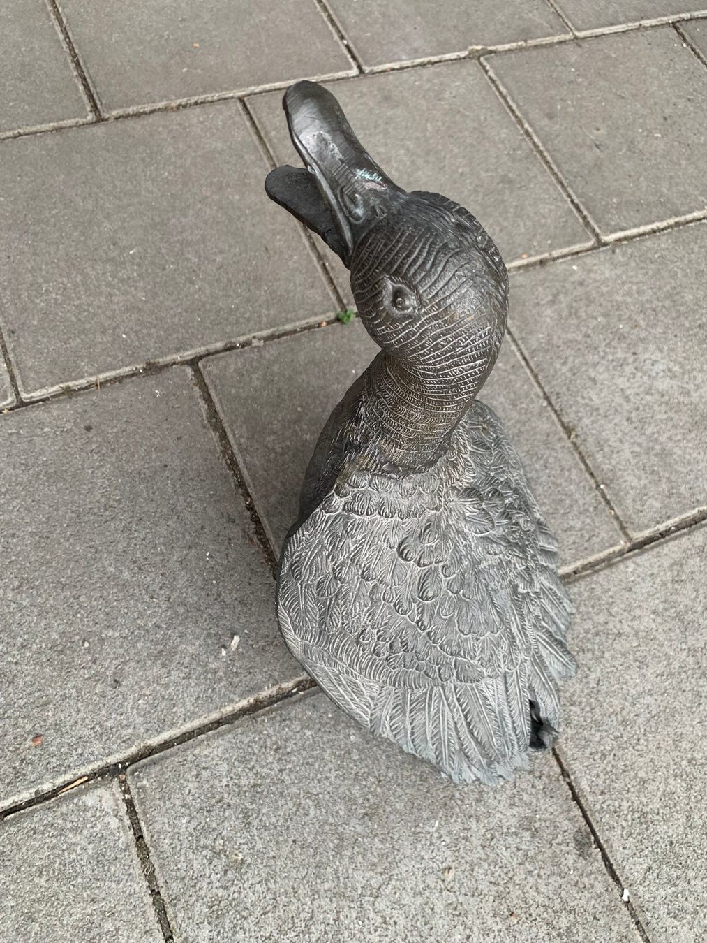 Sculture & Statue: Skulptur Gartendeko einer Ente oder Gans, wohl Bronze – Usato da Wallisellen venduto da zappenduster 6