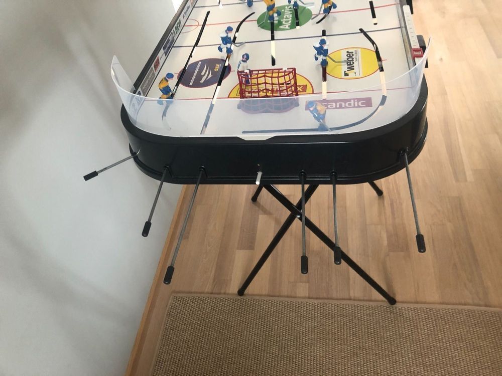 GOPLUS Airhockey Tisch Klappbar - Mit Elektronischer Punktezählung 144x68x79cm