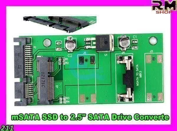 Convertitori: mSATA SSD 2,5 "SATA-Laufwerk Converter – Nuovo e nell'imballaggio originale da Unterägeri venduto da RmOnline