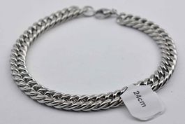 Armband 8mm Panzerkette 24cm  Edelstahl