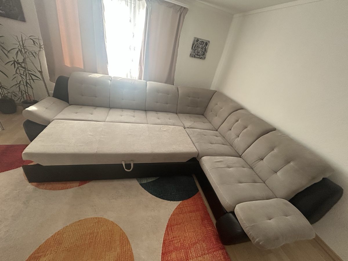 Sofas: Ecksofa grau schwarz mit Bettkasten – D'occasion à Arbon par don_9ldx 1