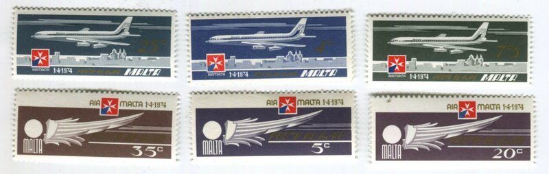 Tutti i francobolli: Briefmarken "Flugzeuge". Malta – Nuovo e nell'imballaggio originale da Basel venduto da Butsch5
