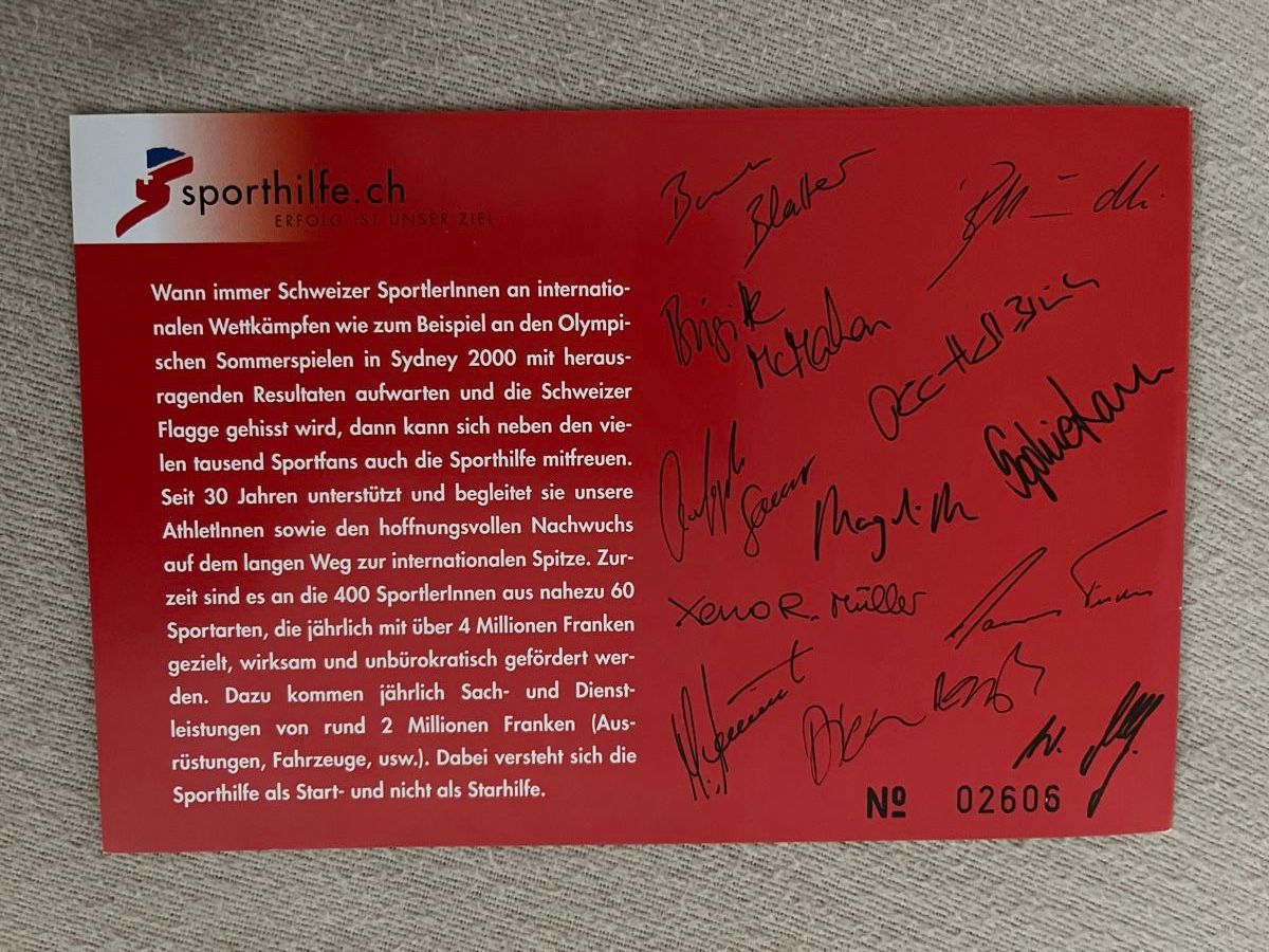 Tutti i francobolli: MH PS 9 Postfrisch, Olympia 2000 – Nuovo (secondo la descrizione) da Eppstein Vockenhausen venduto da hightech11 3