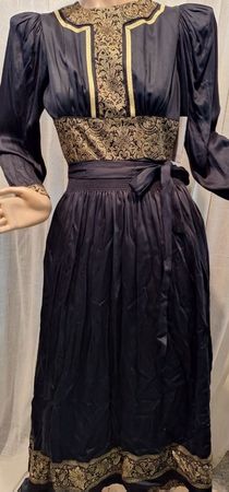 ISOlA Dirndl Goldammer NEU Gr. 36 Schwarz/Gold