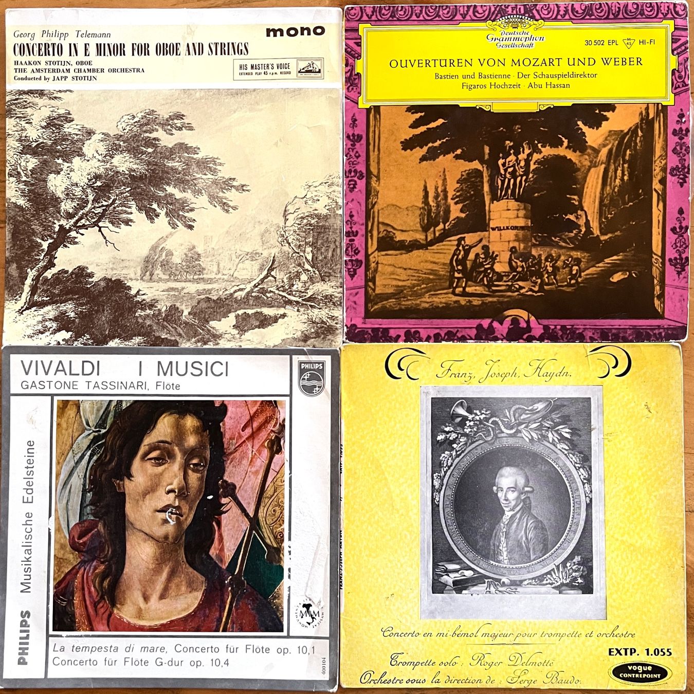 Dischi in vinile: 4x vinyles 45t - classique – Usato da Renan BE venduto da johncactus