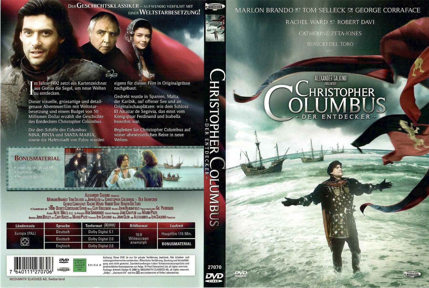 Tutti i DVDs: DVD: Christopher Columbus - 1992 – Usato da Hagendorn venduto da Thom.74 1