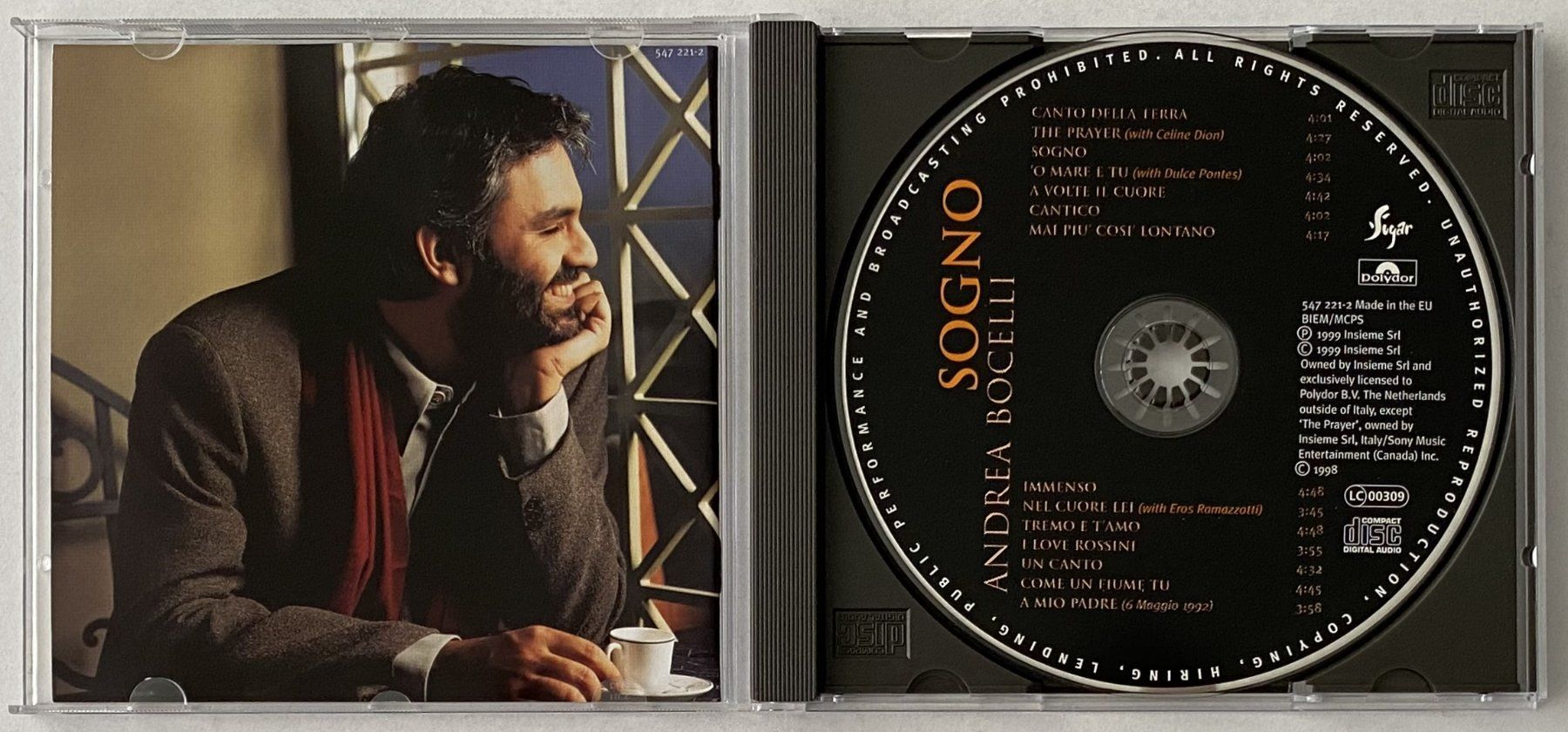 CD: Andrea Bocelli, Sogno – Usato da Flums venduto da Asquillo 2