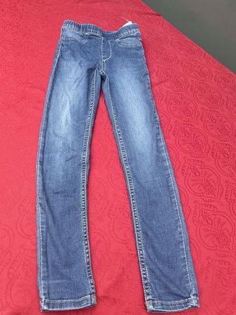 Mädchen Jeans Jeggings blau 128
