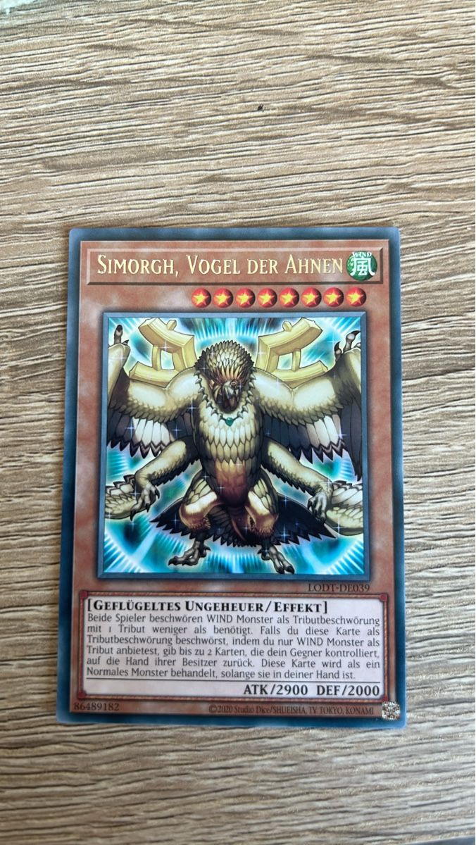 Yugioh Sammelbilder & Trading cards: Simorgh, Vogel der Ahnen LODT-DE039 – Neu (gemäss Beschreibung) aus Kaiseraugst von Baum_12