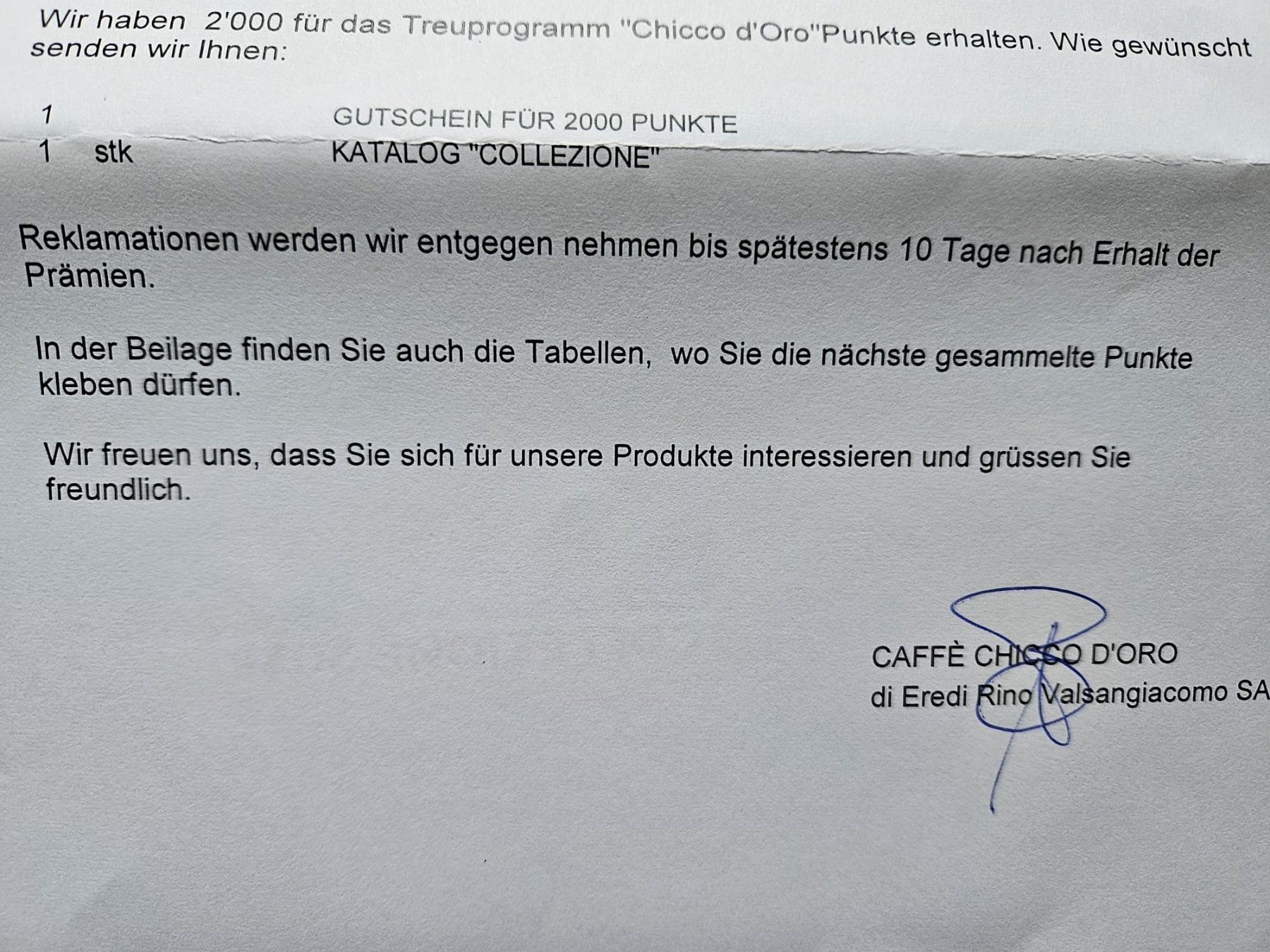 Chicco Raccolte di bollini & punti: Chicco D'ORO 2000 Punkte Gutschein – Nuovo (secondo la descrizione) da Pfeffingen venduto da nespel 1