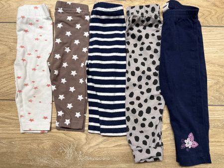 2 Leggings, 3 3/4-Leggings für Mädchen, Größe 68 🎀