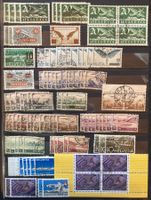 1923-48, Dubletten Los Flugpost gestempelt, SBK 296 Fr.