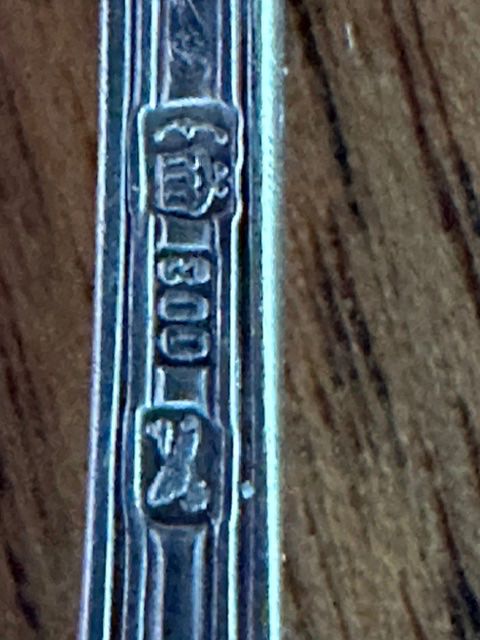 Löffel: Kaffeelöffel  Set  800  Silber – Gebraucht aus Studen BE von Free44 1