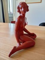 Wunderschöner Frauenakt Terracotta Höhe 20.5cm, Vintage!