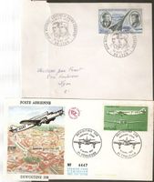 Frankreich Flugpost 2 FDC