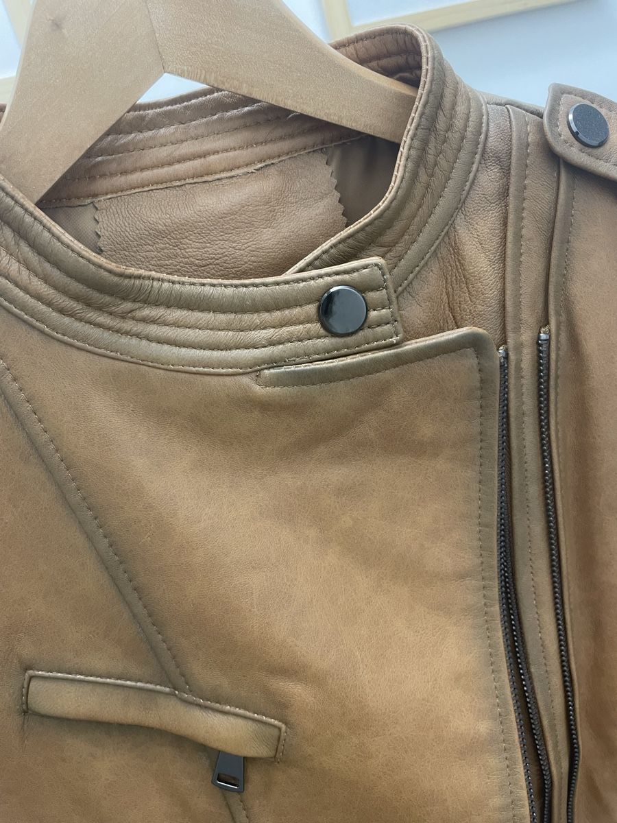 Giacche: Tan Brown Leather Jacket - Autumn Style - Size M – Nuovo e nell'imballaggio originale da Vessy venduto da jie_gl9n 1