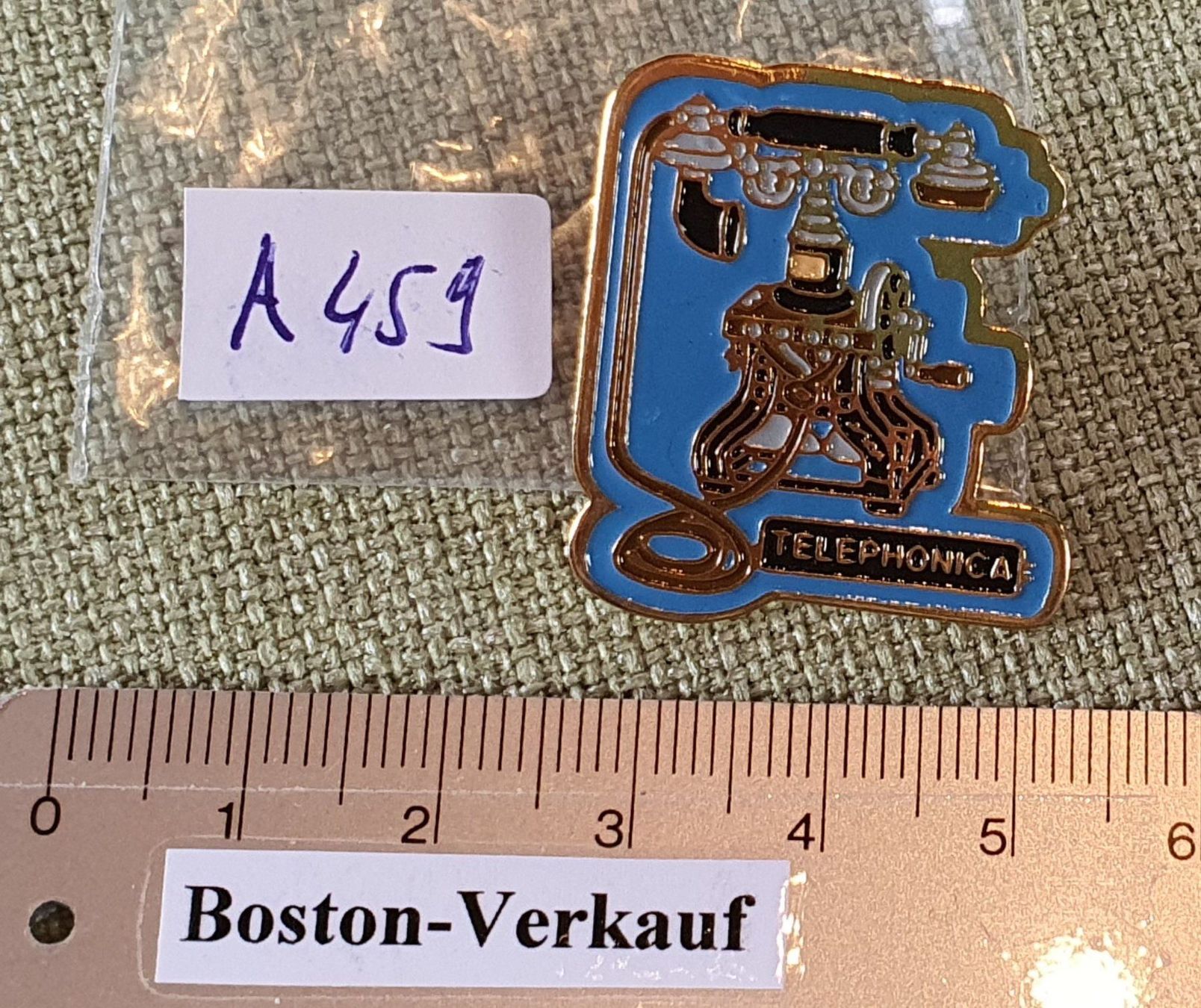 Placchette & Badge: A459 - Pin PTT Telefon Telephonica – Usato da Reinach BL venduto da Boston-Verkauf 2