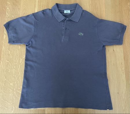 Polo Lacoste vintage Homme - Taille 4 (M) - Gris Taupe