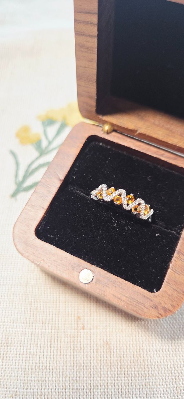 Anelli: NEW - S925 Citrine Ring (Adjustable) – Nuovo (secondo la descrizione) da Zürich venduto da cin_wcf6 4
