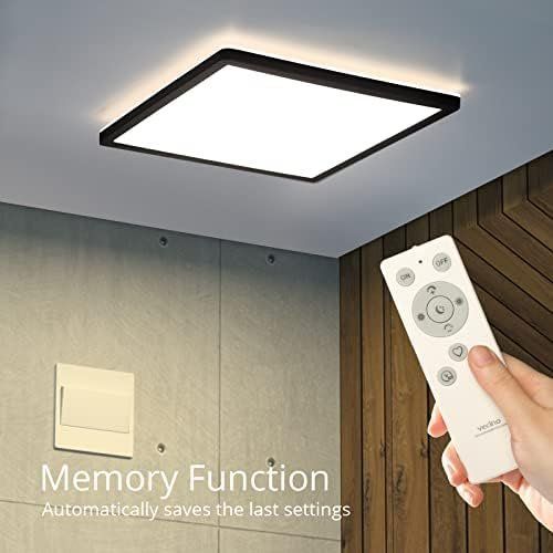 Lustres & lampes de plafonds: Deckenleuchte Dimmbar Fernbedienung LED Panel Eckig 24 – Neuf avec emballage d'origine à Hundwil par Pakethase 3