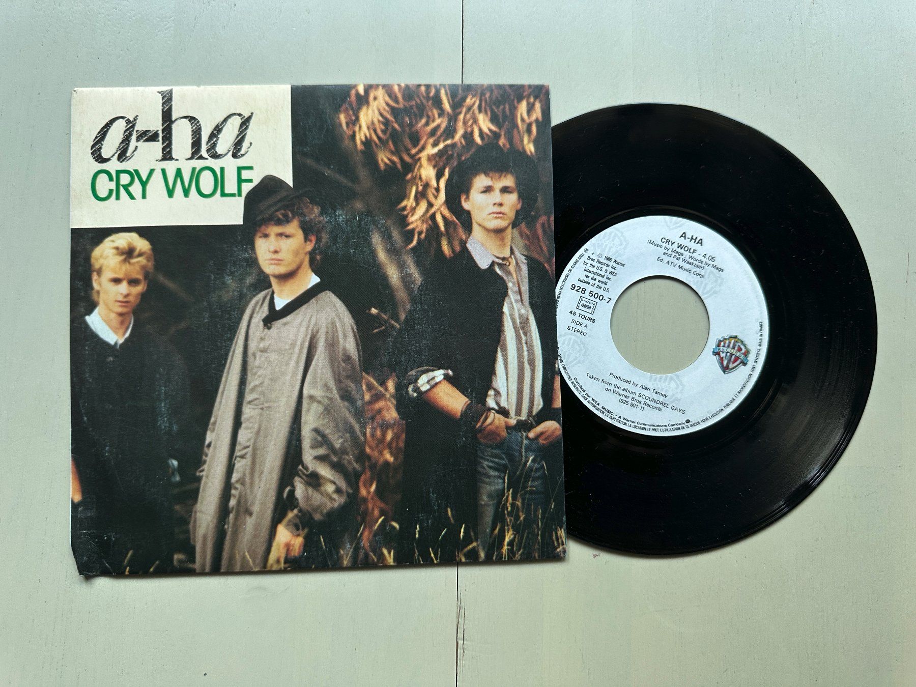 Dischi in vinile: AHA A-HA tolle Single Cry wolf Kult differnt Frankreich 80's – Usato da Basel venduto da Partridge