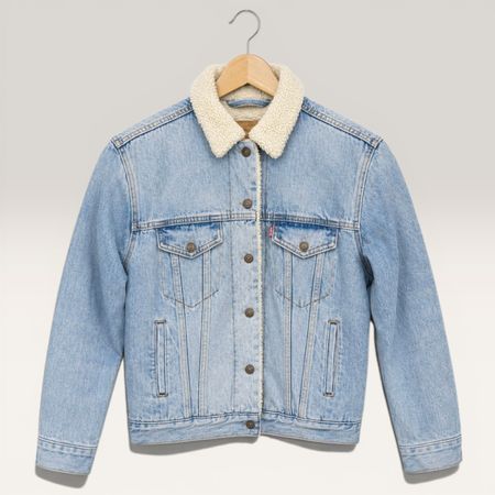 Levi's Sherpa Trucker Jeansjacke Grösse M Blau
