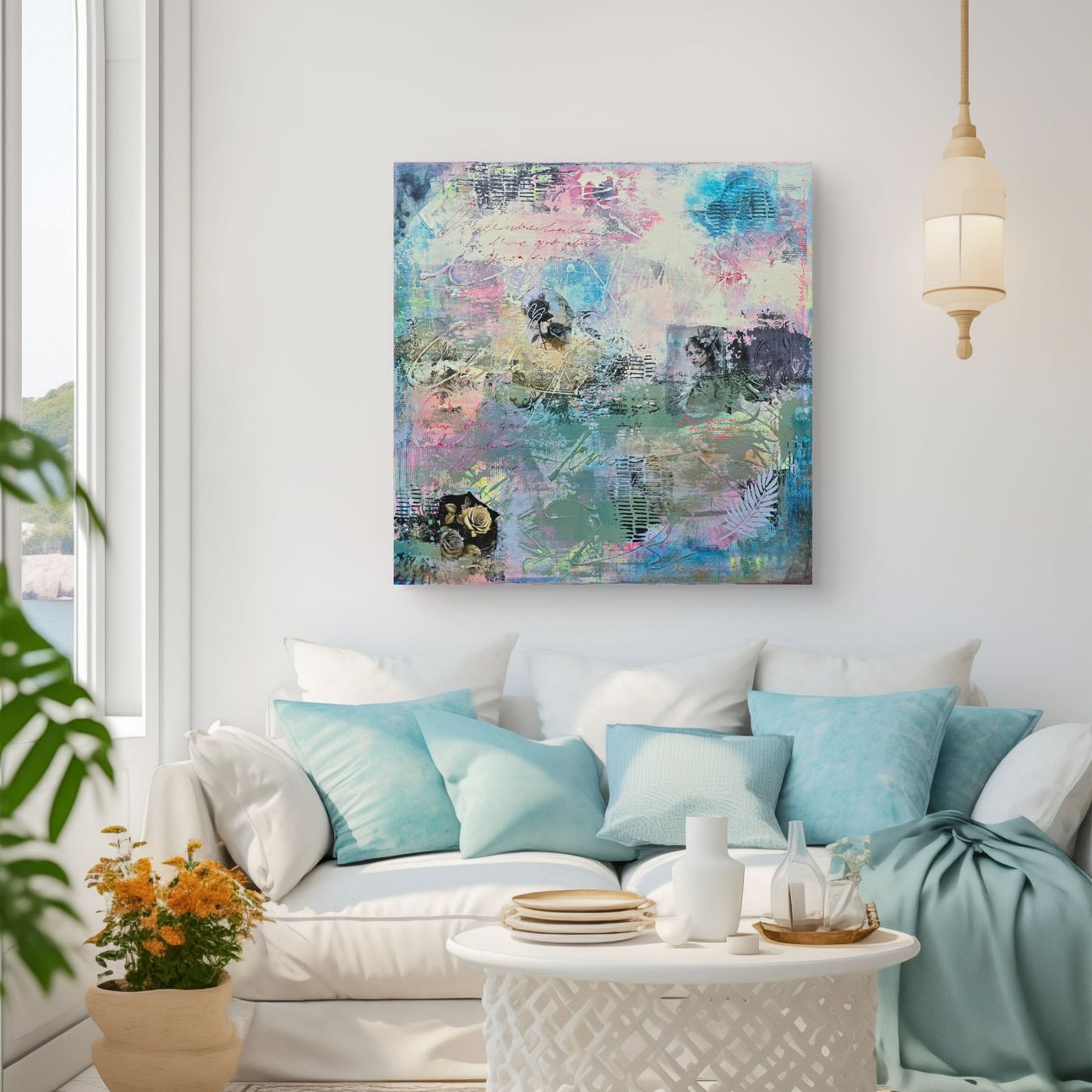Tableaux: Acrylbild 'Bloom' • 100x100x5 • JasArt – Neuf (Voir description) à Wikon par Nephilim74 3