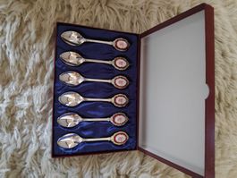 Cuillères en acier poli