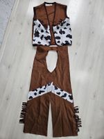 Fasnachtskostüm/Karneval Cowboy Kostüm Gr. 140, Weste & Hose
