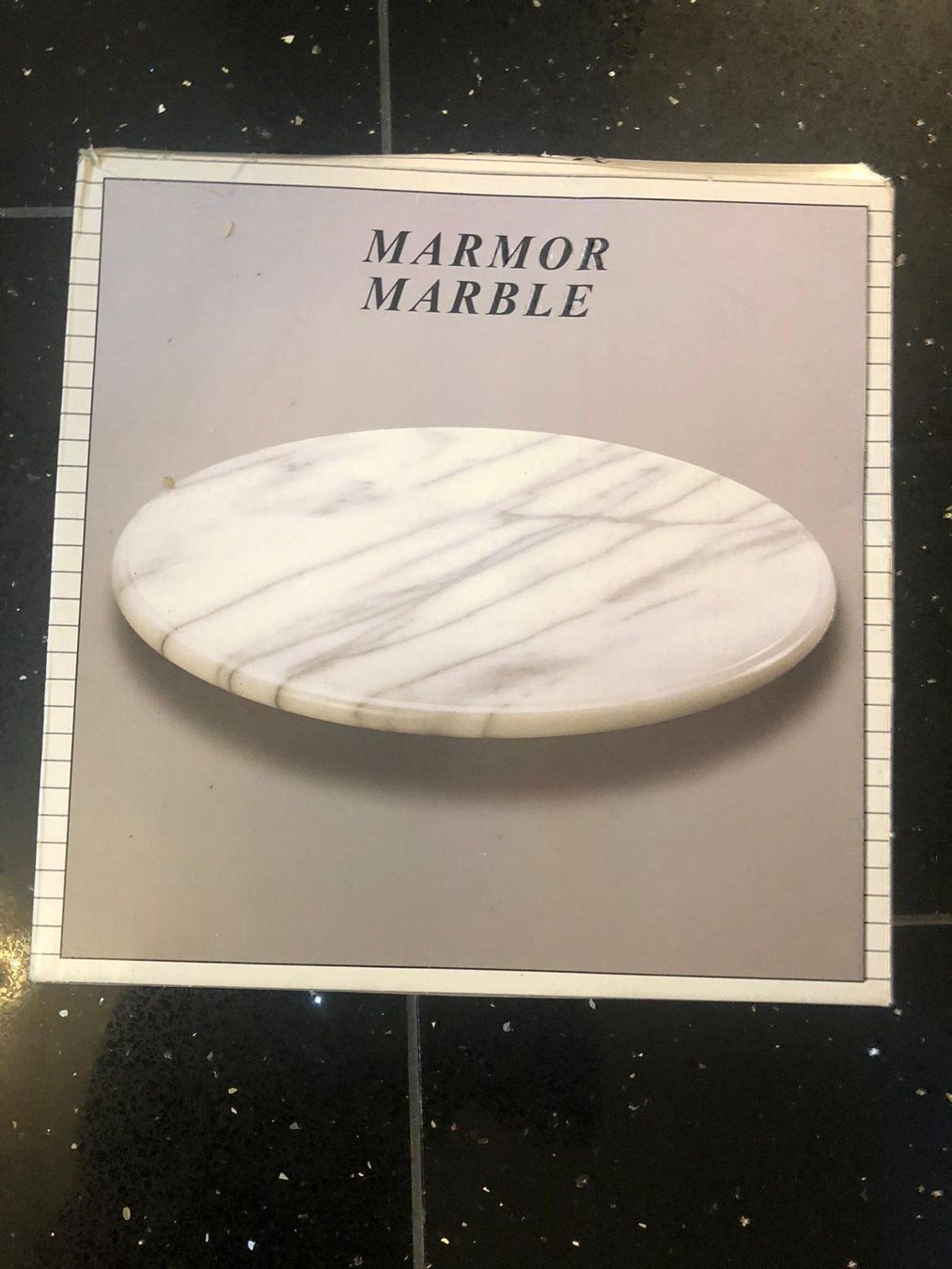 Piatti: Marble Teller - Drehen – Nuovo e nell'imballaggio originale da Aarburg venduto da saluvava