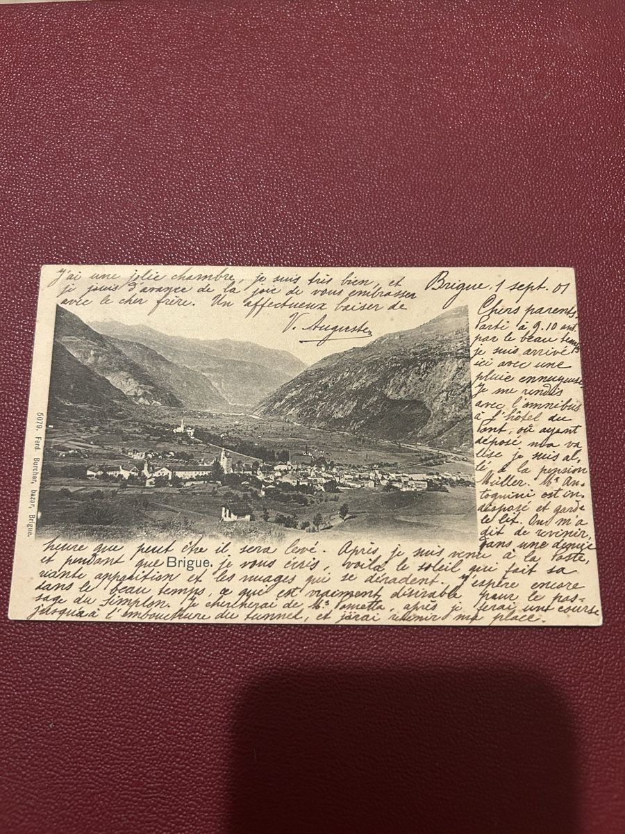 Cartoline postali: Brigue 1901 – Usato da Breganzona venduto da Milesbo