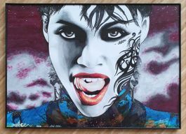 Rosario Dawson"SIN CITY1"original Illustration Sweedgraffixx